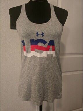 Under Armour USA Graphic Racerback Tank Top - Small